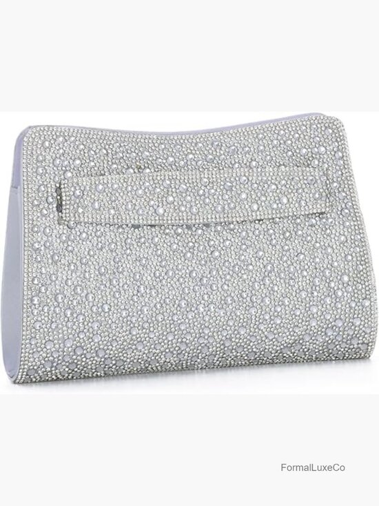 Handbags - Crystal Rhinestone Evening Clutch Purse for Women with Removable Chain Strap